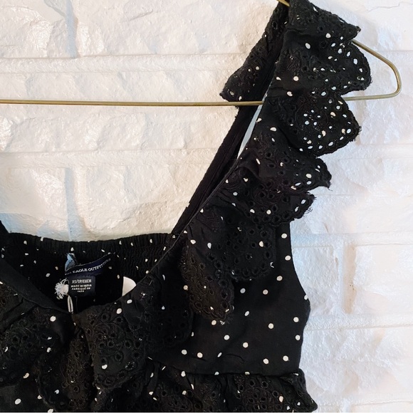 NWT American Eagle Lace and Polka Dot  Crop Top Size XS - Picture 5 of 9